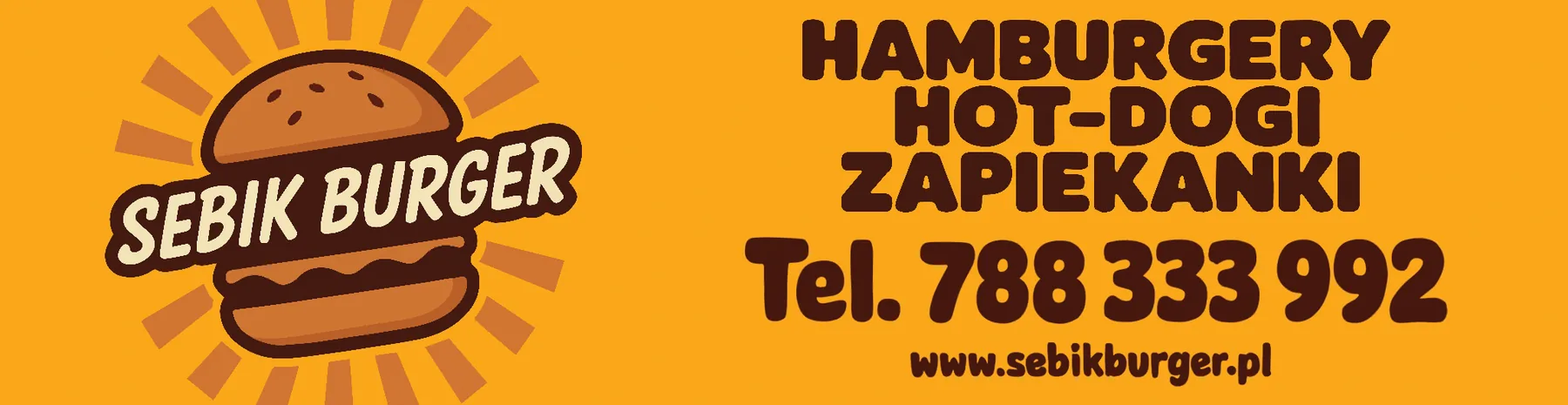 Sebik Burger – baner główny